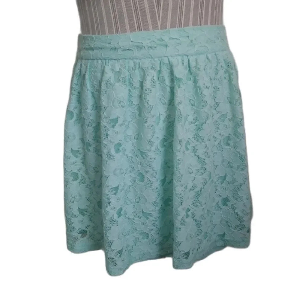 EXIT Circle Skirt Lace Pale Aqua Medium
